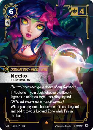 Neeko, Blending In (RAD-167) (Foil)