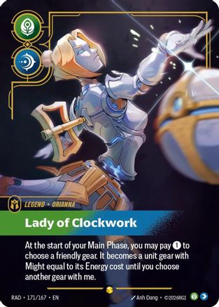 Orianna, Lady of Clockwork (Overnumbered) (RAD-171) (Foil)