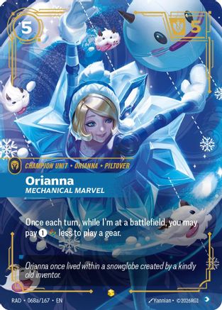 Orianna, Mechanical Marvel (Alternate Art) (RAD-068a) (Foil)