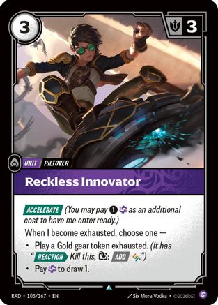 Reckless Innovator (RAD-105) (Foil)