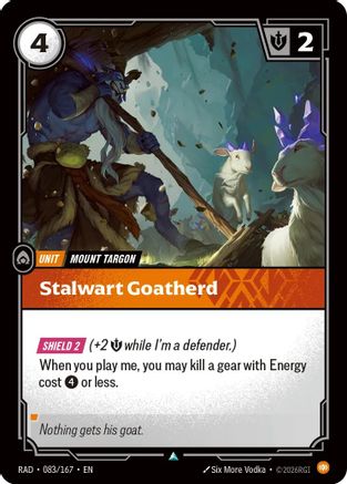 Stalwart Goatherd (RAD-083) (Foil)