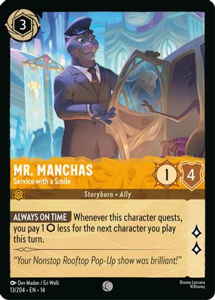 Mr. Manchas - Service with a Smile (14-013) (Cold Foil)