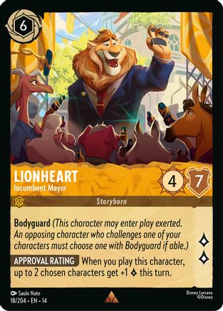 Lionheart - Incumbent Mayor (14-018)