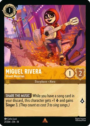 Miguel Rivera - Street Musician (14-021) (Cold Foil)