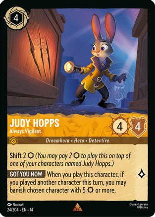Judy Hopps - Always Vigilant (14-024) (Cold Foil)