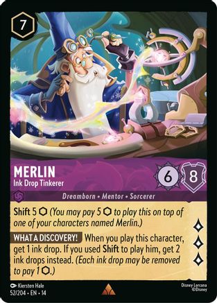 Merlin - Ink Drop Tinkerer (14-052) (Cold Foil)