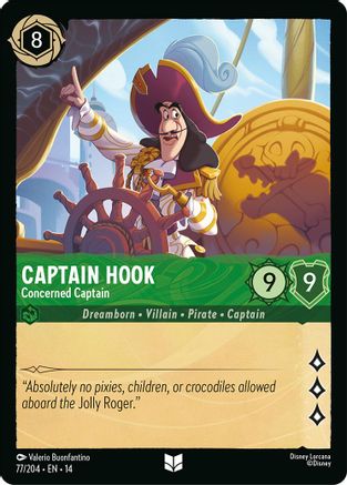 Captain Hook - Concerned Captain (14-077) (Cold Foil)