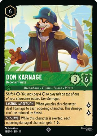Don Karnage - Debonair Pirate (14-088) (Cold Foil)