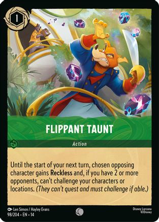 Flippant Taunt (14-098) (Cold Foil)