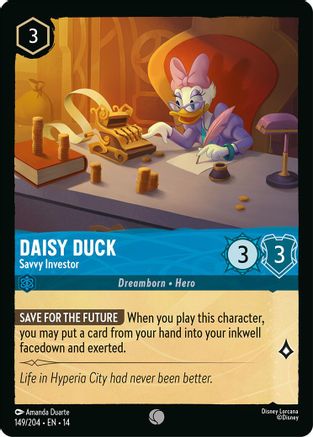 Daisy Duck - Savvy Investor (14-149) (Cold Foil)