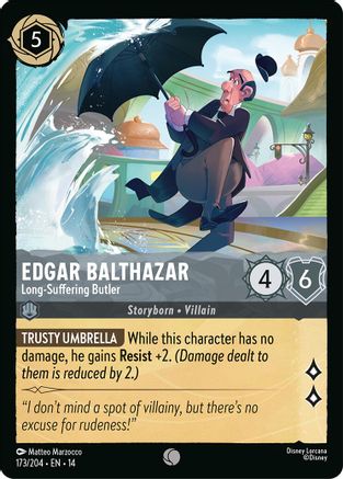 Edgar Balthazar - Long-Suffering Butler (14-173)