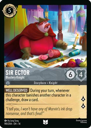 Sir Ector - Blustery Knight (14-190) (Cold Foil)