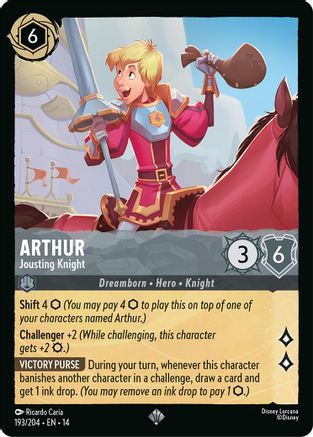 Arthur - Jousting Knight (14-193) (Cold Foil)