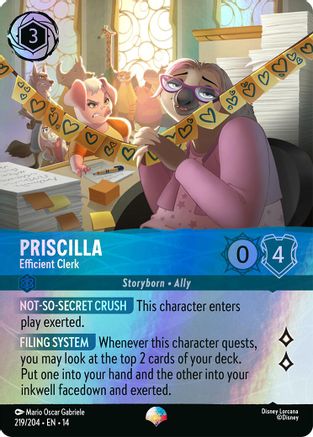 Priscilla - Efficient Clerk (Epic) (14-219) (Holofoil)
