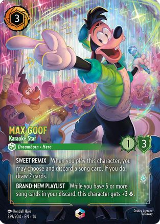 Max Goof - Karaoke Star (Enchanted) (14-229) (Holofoil)
