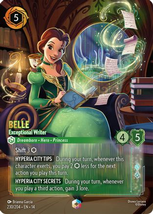Belle - Exceptional Writer (Enchanted) (14-230) (Holofoil)