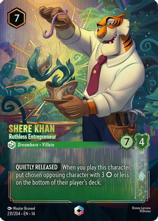 Shere Khan - Ruthless Entrepreneur (Enchanted) (14-231) (Holofoil)