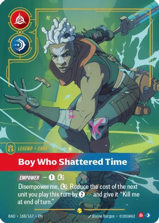 Ekko, Boy Who Shattered Time (Overnumbered) (RAD-168) (Foil)