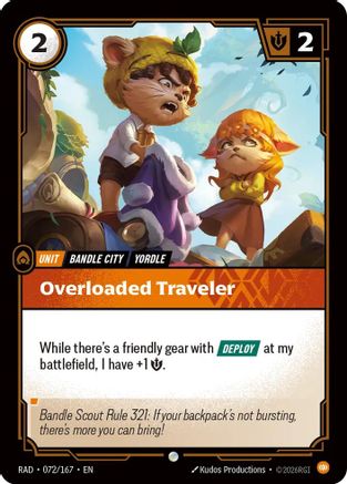 Overloaded Traveler (RAD-072)