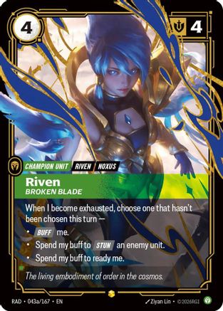 Riven, Broken Blade (Alternate Art) (RAD-043a) (Foil)