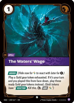 The Waters' Wage (RAD-100)