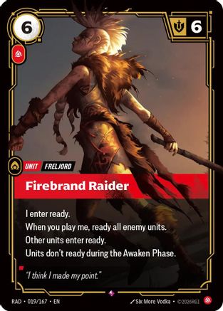 Firebrand Raider (RAD-019) (Foil)
