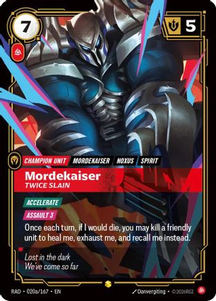 Mordekaiser, Twice Slain (Alternate Art) (RAD-020a) (Foil)