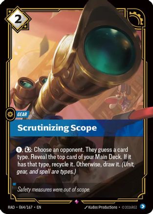 Scrutinizing Scope (RAD-064) (Foil)