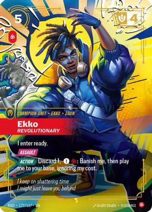 Ekko, Revolutionary (Overnumbered) (RAD-177) (Foil)