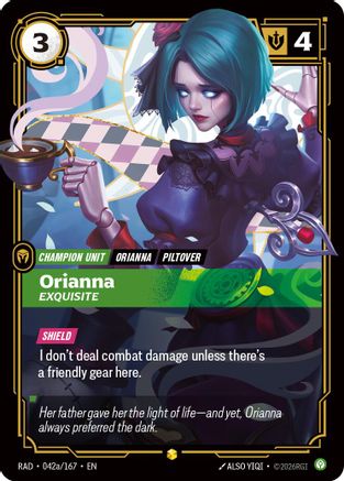 Orianna, Exquisite (Alternate Art) (RAD-042a) (Foil)
