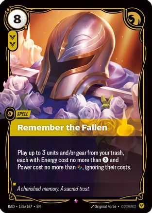 Remember the Fallen (RAD-135) (Foil)