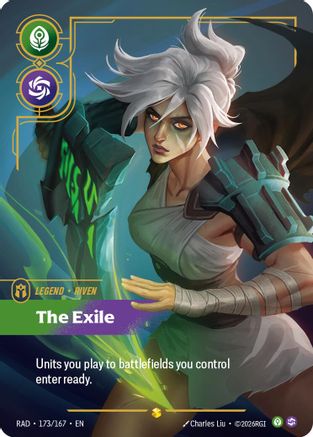 Riven, The Exile (Overnumbered) (RAD-173) (Foil)