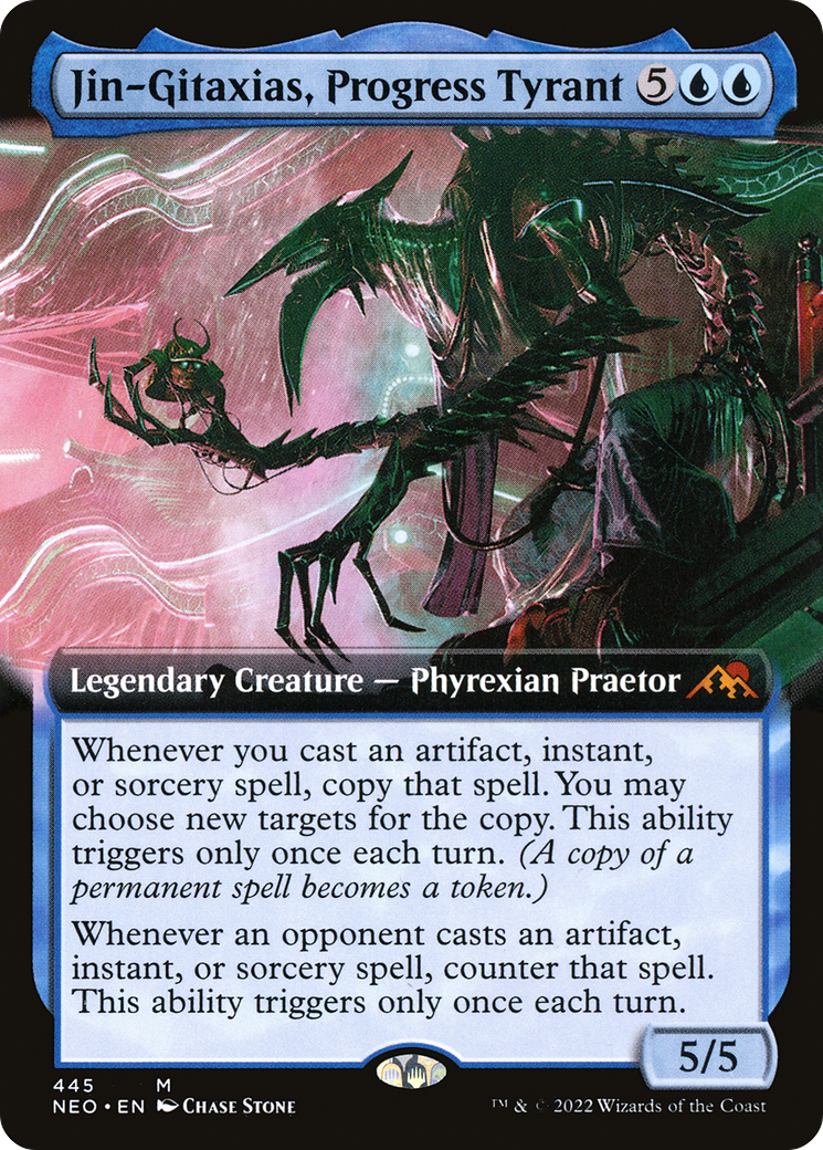 Jin-Gitaxias, Progress Tyrant (NEO-445) (Extended Art) (Foil)