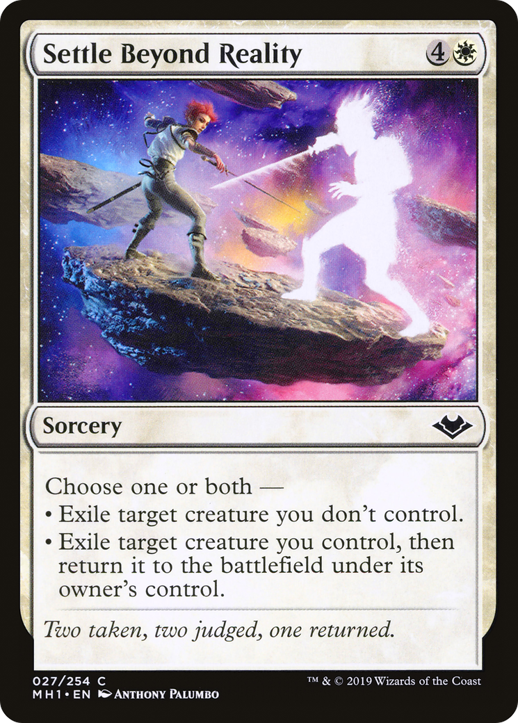 Settle Beyond Reality (MH1-027) (Foil)