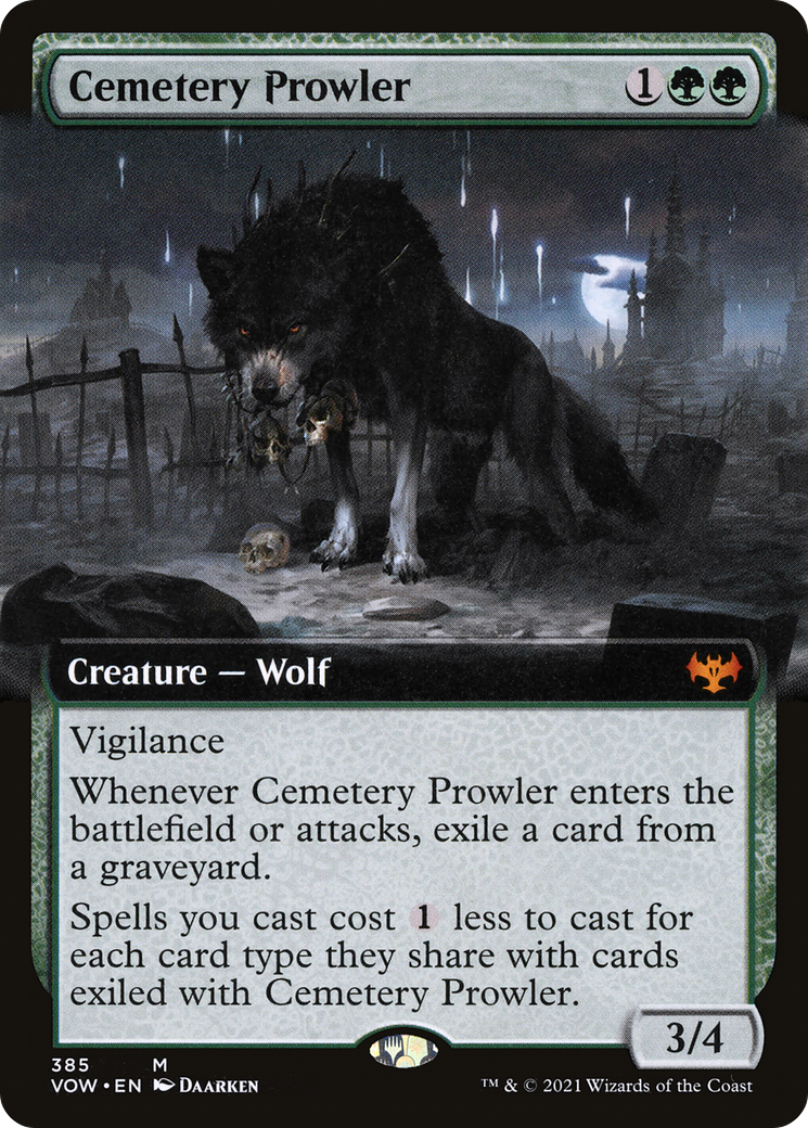 Cemetery Prowler (VOW-385) (Extended Art) (Foil)