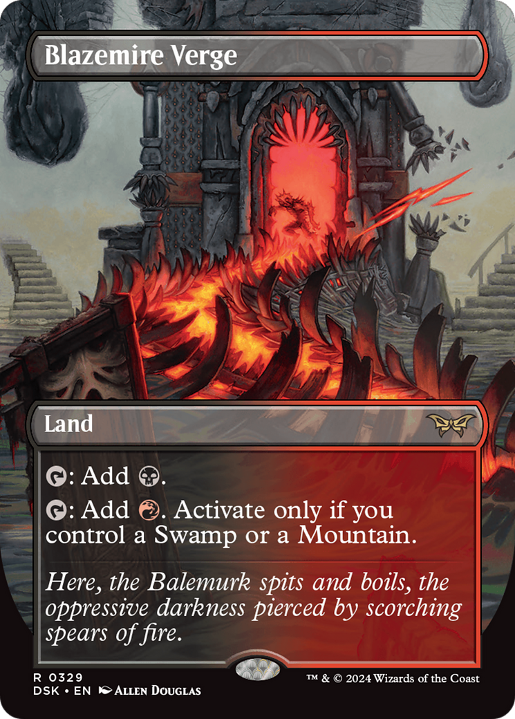 Blazemire Verge (DSK-329) (Borderless) (Foil)