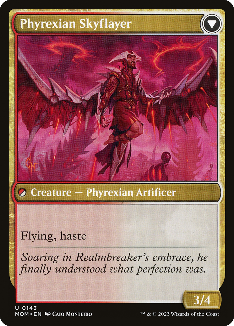 Harried Artisan // Phyrexian Skyflayer (MOM-143)