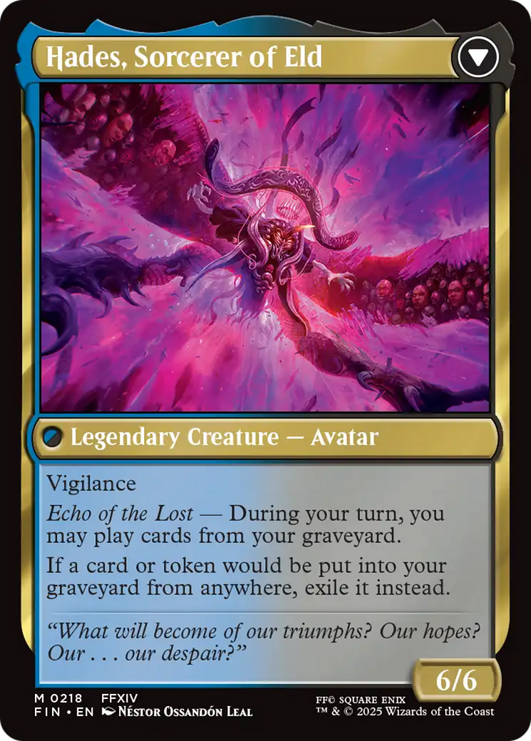 Emet-Selch, Unsundered // Hades, Sorcerer of Eld (FIN-218) (Foil)