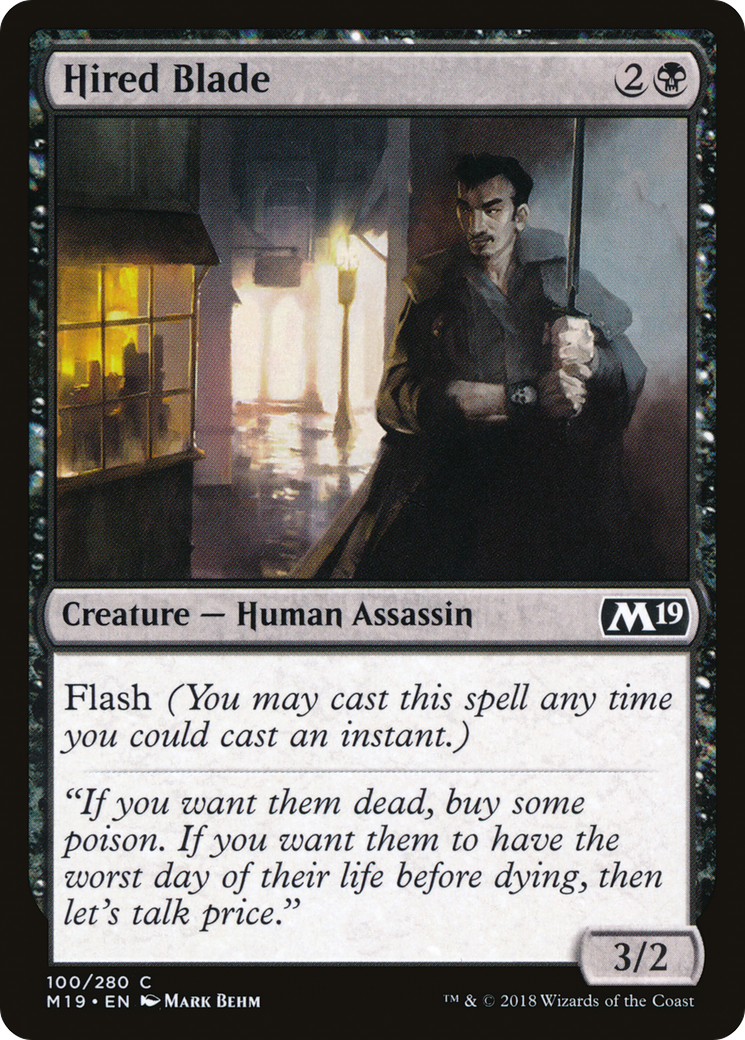 Hired Blade (M19-100) (Foil)
