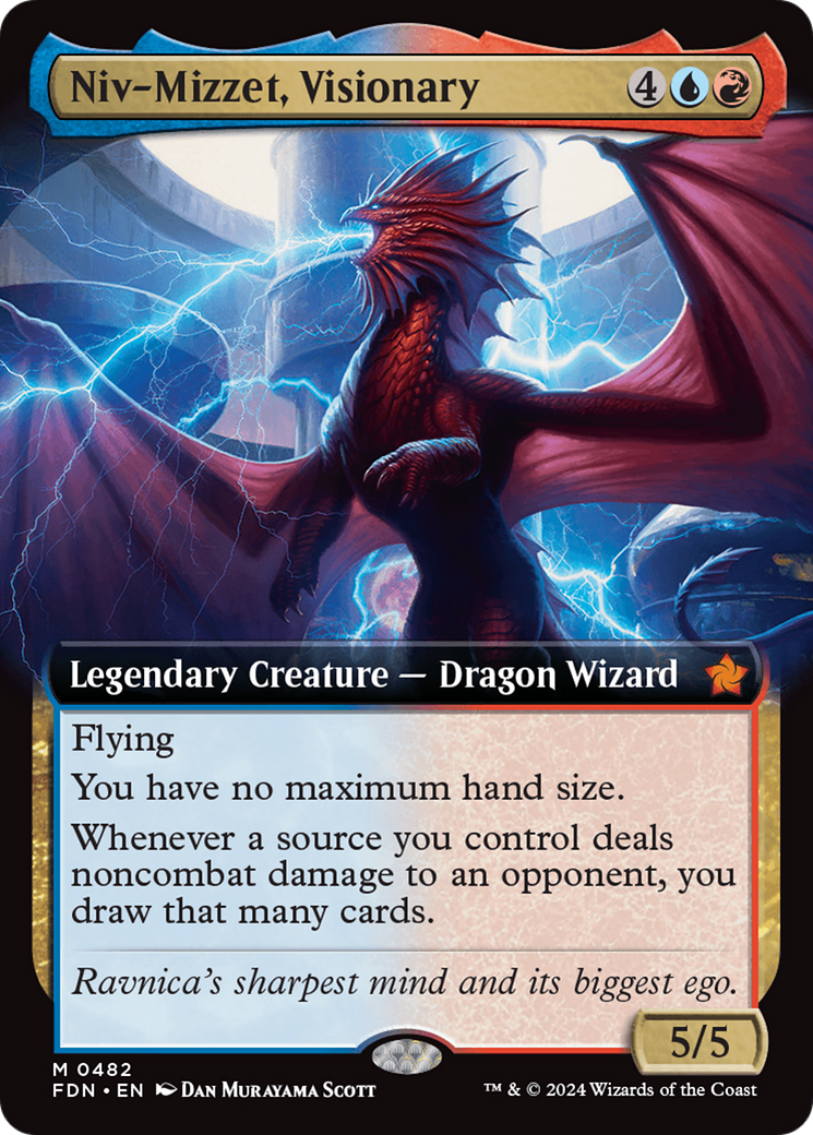 Niv-Mizzet, Visionary (FDN-482) (Extended Art)