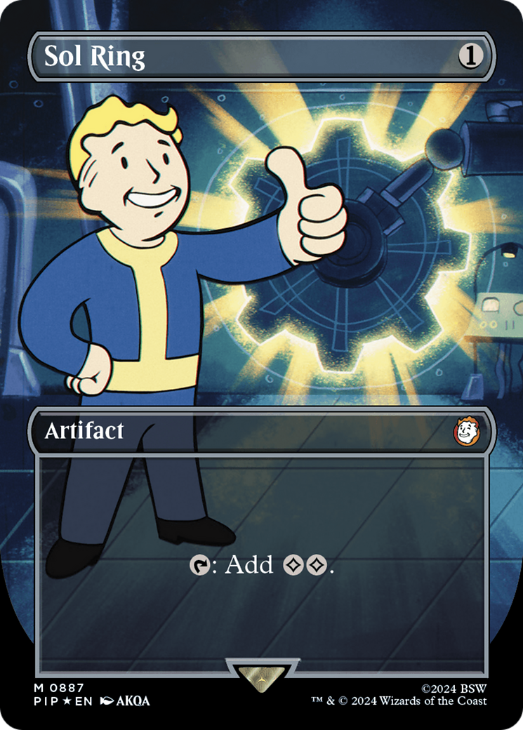 Sol Ring (PIP-887) (Borderless) (Surge Foil)