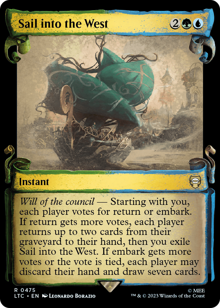 Sail into the West (LTC-475) (Showcase) (Scroll) (Foil)