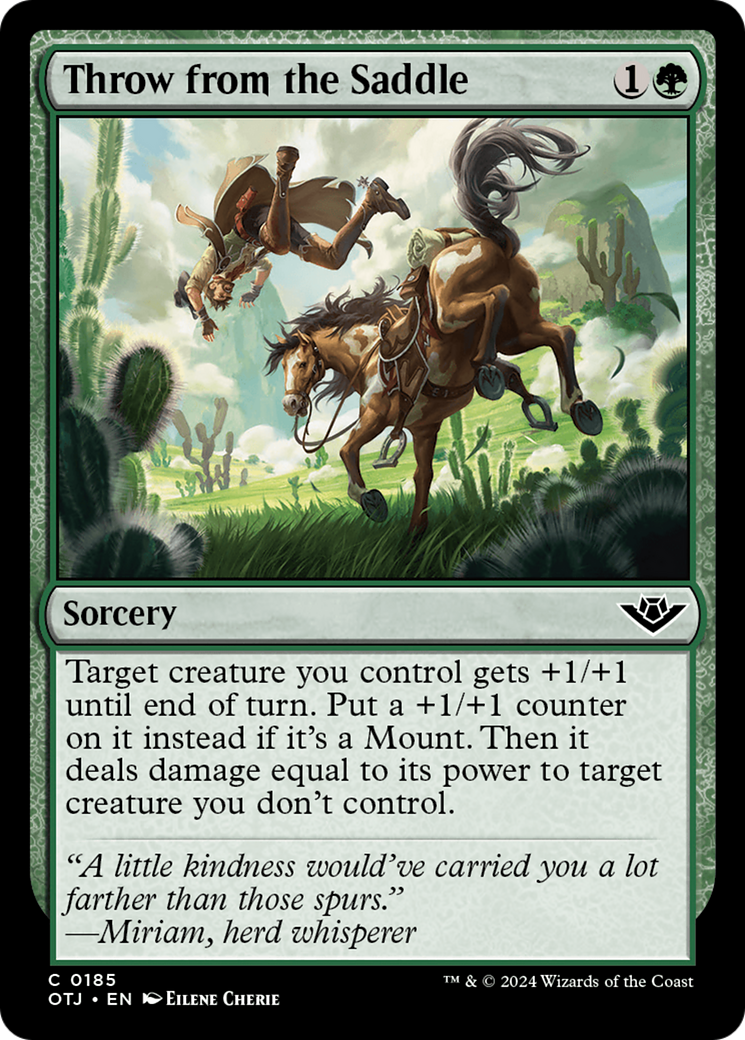 Throw from the Saddle (OTJ-185) (Foil)