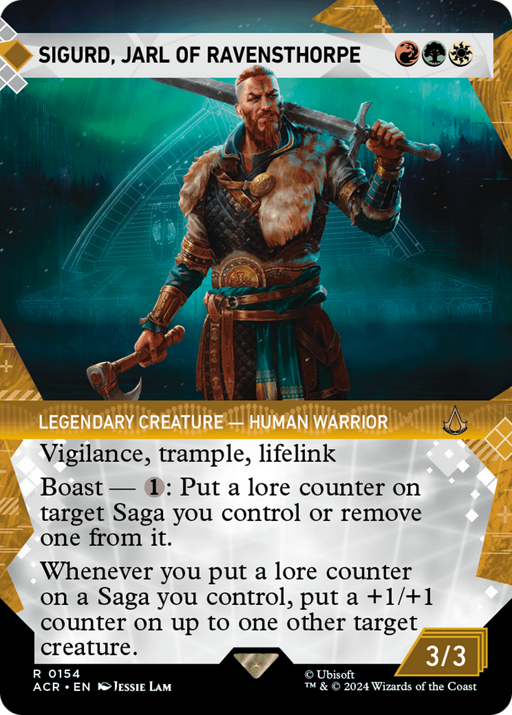 Sigurd, Jarl of Ravensthorpe (ACR-154) (Showcase) (Borderless)