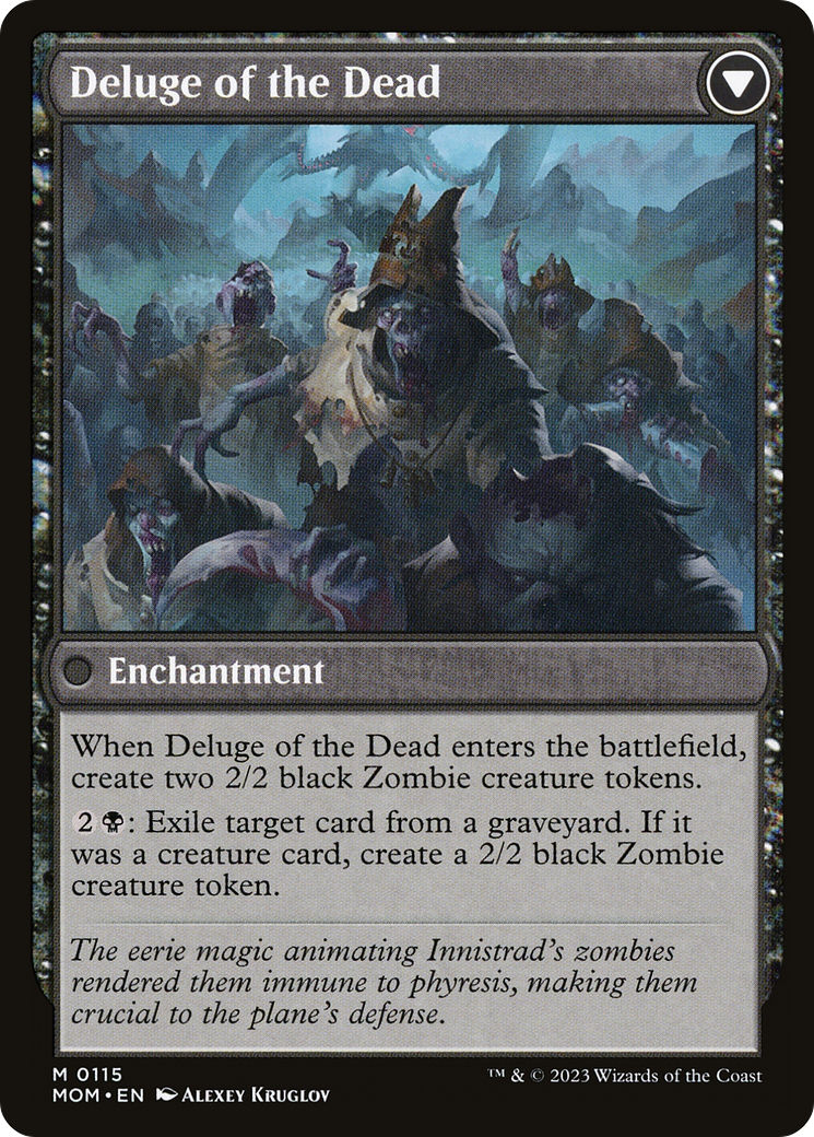 Invasion of Innistrad // Deluge of the Dead (MOM-115) (Foil)