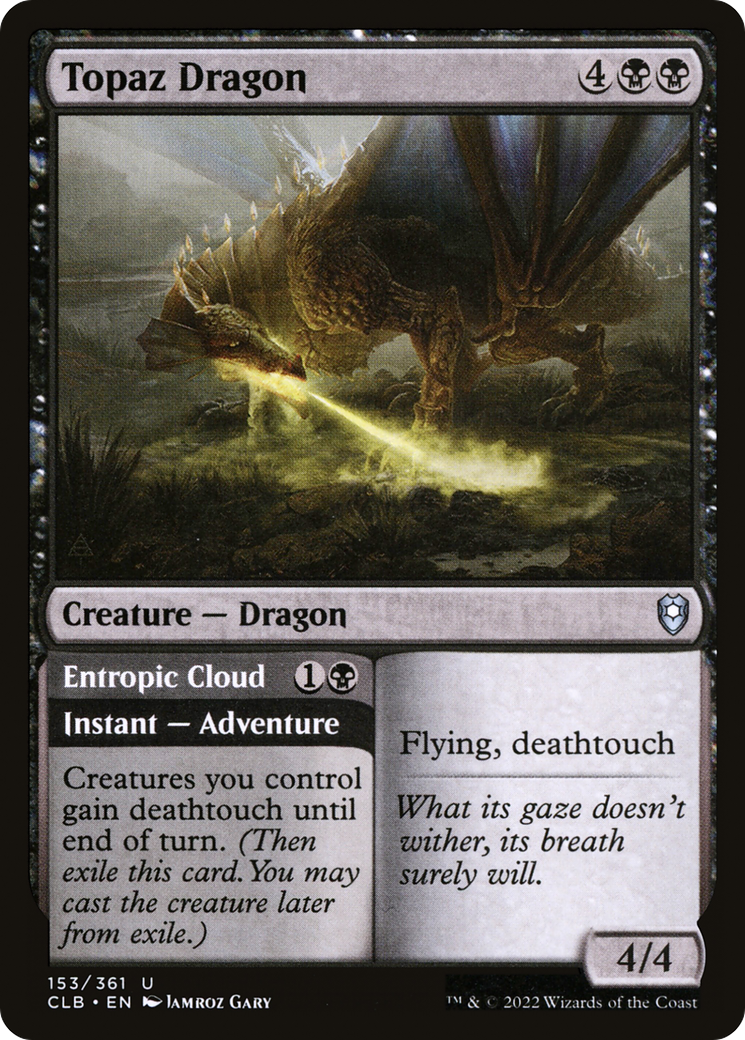 Topaz Dragon // Entropic Cloud (CLB-153)