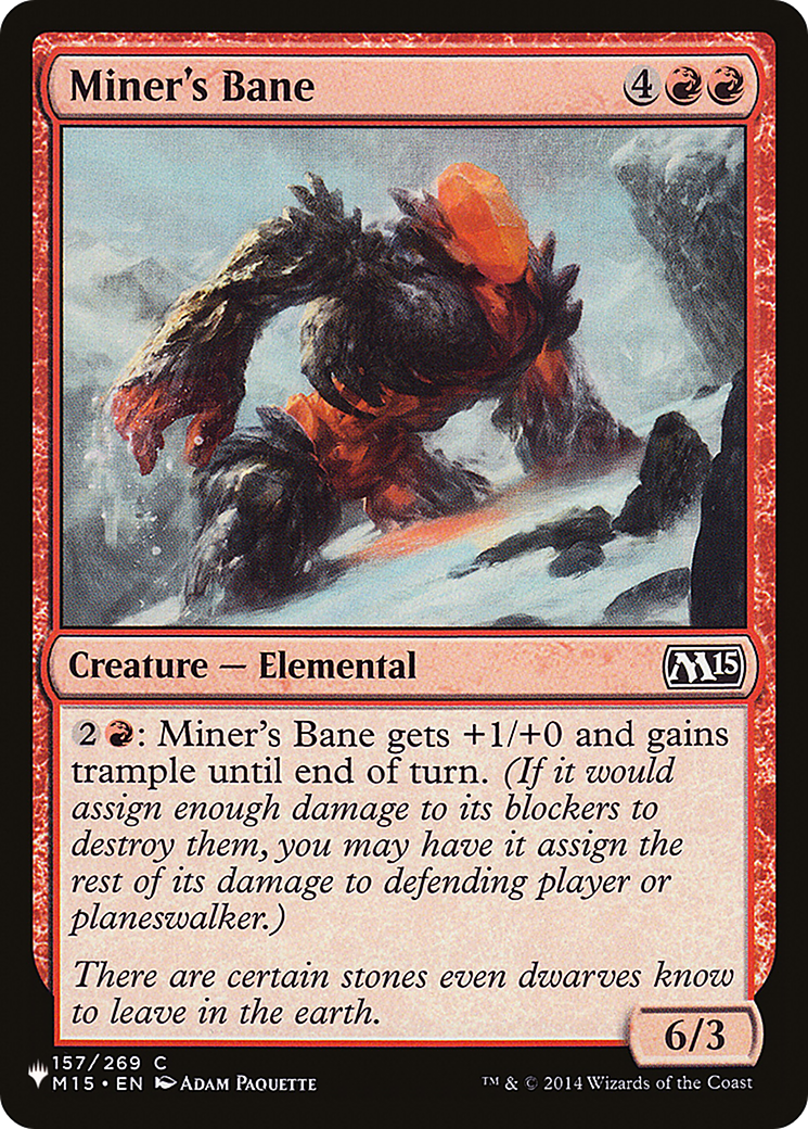 Miner's Bane (PLST-M15-157)