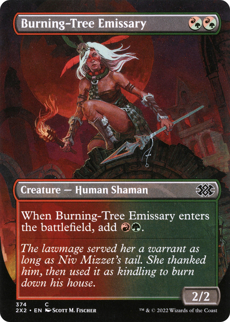 Burning-Tree Emissary (2X2-374) (Borderless) (Foil)
