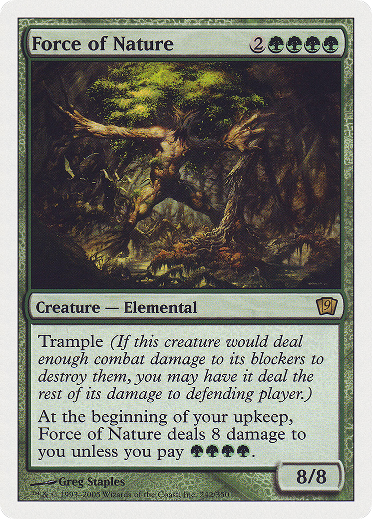 Force of Nature (9ED-242★) (Foil)