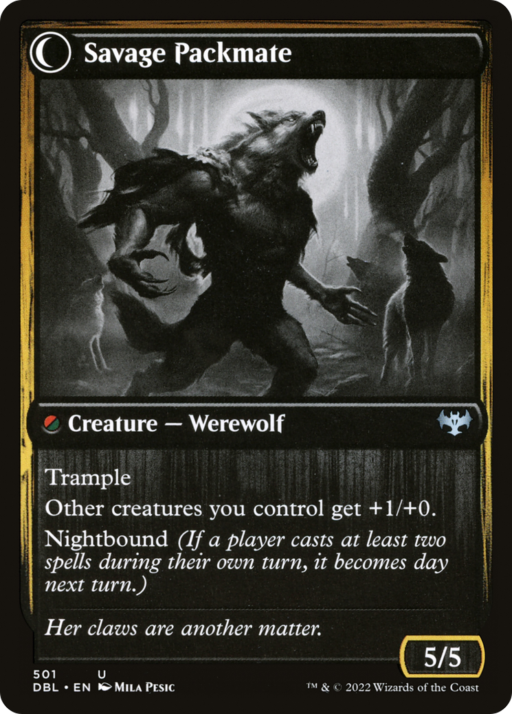 Child of the Pack // Savage Packmate (DBL-501) (Foil)
